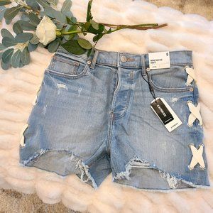 Express Vintage High Rise Jean Shorts